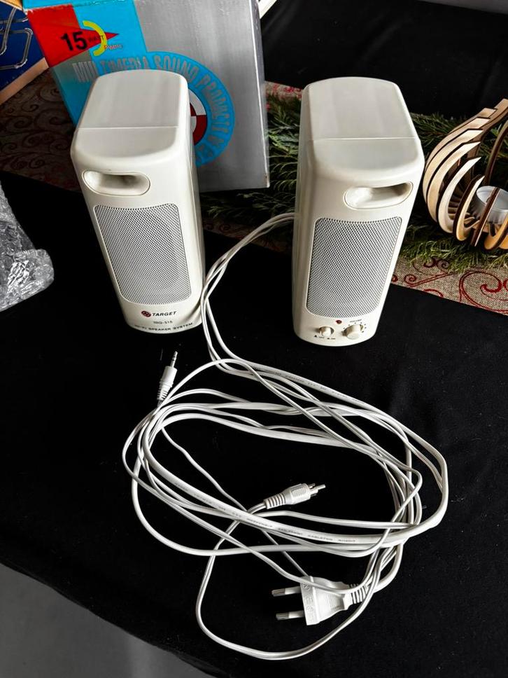 Target multimediaspeakers, Computers en Software, Pc speakers, Zo goed als nieuw, Audiokanaal 2.1, Ophalen of Verzenden