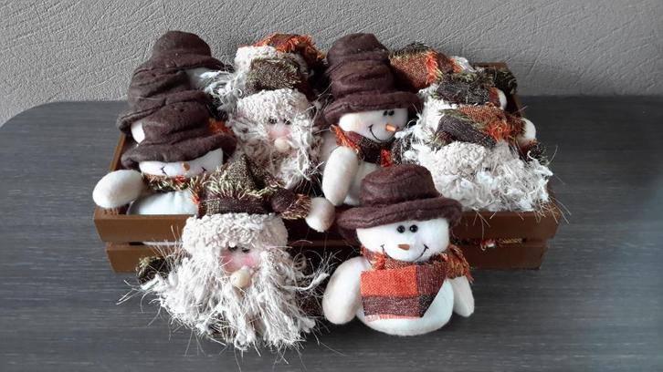Lot / partij Kerstpopjes sneewman / kerstman ( NIEUW ), Diversen, Kerst, Nieuw, Ophalen of Verzenden