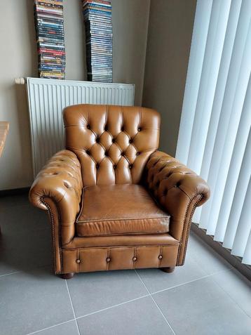 Fauteuil Chesterfield 1 place, Enlèvement ou Envoi, Utilisé