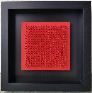 Bernard AUBERTIN - Tableau clous - 1970 - Forte cote, Envoi
