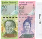 VENEZUELA - 20 en 50 Bolivares - UNC, Enlèvement ou Envoi, Série