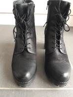 VOLLEDIG NIEUWE Zwarte lederen korte laarsjes, Neuf, Enlèvement, Boots et Botinnes, Noir