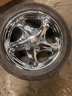 Porsche 996 alu velgenset - chrome, Auto-onderdelen, Ophalen, Gebruikt, 255 mm, 17 inch