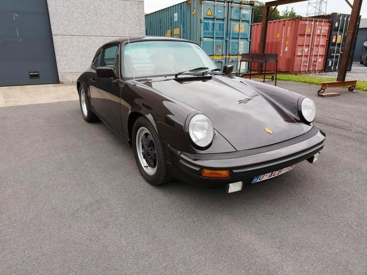 oldtimer, Auto's, Porsche, Particulier, Benzine, Euro 1, Coupé, 2 deurs, Handgeschakeld, Bruin, Beige, Leder, Achterwielaandrijving