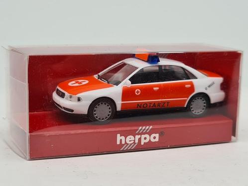 Audi A4 ambulance - Herpa 1/87, Hobby en Vrije tijd, Modelauto's | 1:87, Zo goed als nieuw, Auto, Herpa, Verzenden