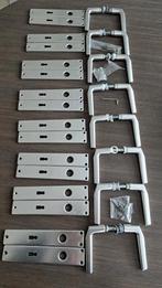 Deurklinken 8 stuks, Ophalen of Verzenden, Zo goed als nieuw, Inox, Klink of Kruk