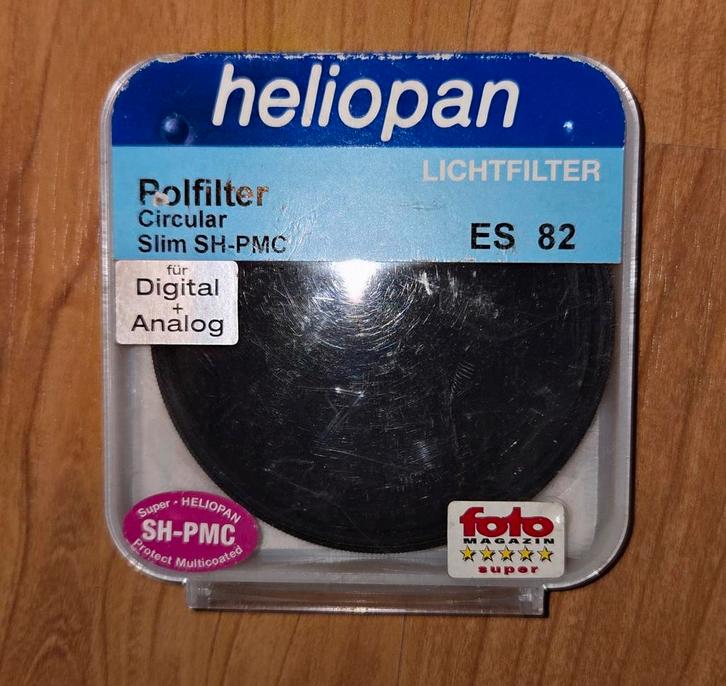 Heliopan SH-PMC Slim Ø82mm circulair polarisatiefilter, Audio, Tv en Foto, Foto | Filters, Nieuw, Polarisatiefilter, Ophalen of Verzenden