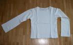 Witte longsleeve - maat 128, Ophalen of Verzenden, Zo goed als nieuw, Meisje, Shirt of Longsleeve