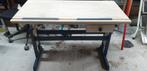 Bureau in hoogte verstelbaar + kantelbaar tafelblad, Huis en Inrichting, Bureaus, Ophalen, In hoogte verstelbaar, Zo goed als nieuw