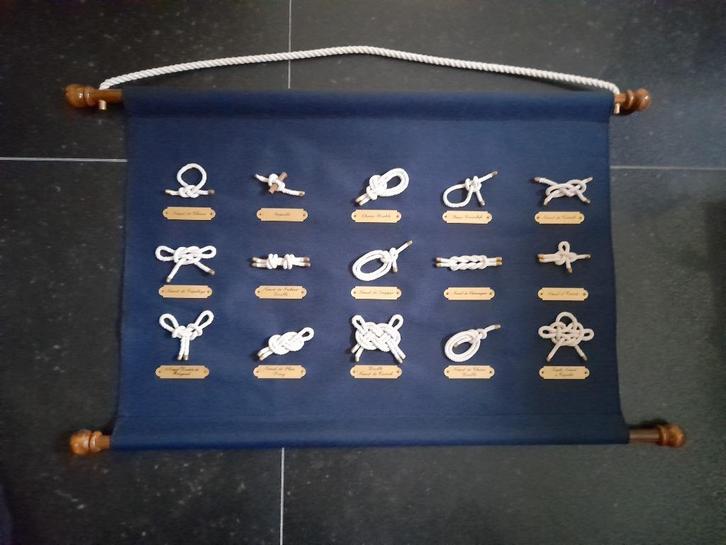 Scheepsknopen - brocante maritieme / marine decoratie, Antiek en Kunst, Curiosa en Brocante, Ophalen