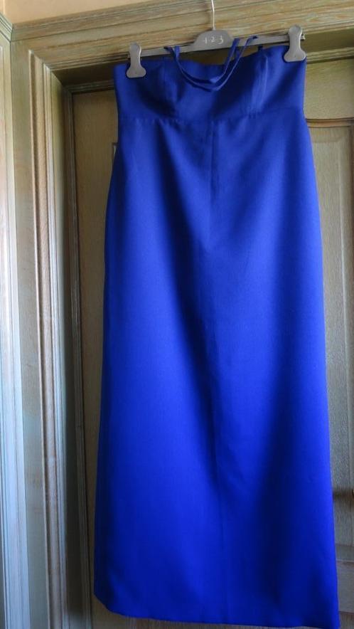 LANG BLAUW KLEED, Kleding | Dames, Gelegenheidskleding, Zo goed als nieuw, Galajurk, Maat 42/44 (L), Blauw, Ophalen of Verzenden