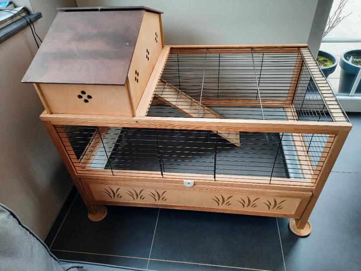 Grote kooi voor hamsters of cavia's, Dieren en Toebehoren, Knaagdieren en Konijnen | Hokken en Kooien, Gebruikt, Kooi, 60 tot 90 cm