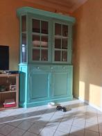 Vitrinekast in 2 delen, Huis en Inrichting, Kasten | Buffetkasten, Ophalen, Glas