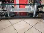 superbe Table de tv en verre 1cm d'épaisseur 1.80 de long, Maison & Meubles, Moins de 100 cm, Verre, Enlèvement, Utilisé