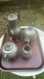 Koffie- theeset, Antiek en Kunst, Antiek | Tin, Ophalen of Verzenden