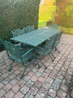 Prachtige Ijzeren Tuinset + Bank, Tuin en Terras, Ophalen, Bank, Tuinset