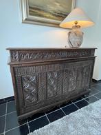 Houten dressoir, Ophalen, 100 tot 150 cm, Renaissance stijl, Met deur(en)