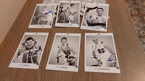 6 Wielerkaarten : Française des Jeux 2009, Verzamelen, Sportartikelen en Voetbal, Gebruikt, Poster, Plaatje of Sticker, Verzenden