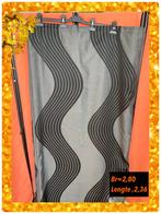 Overgordijnen 2 stuks br 2,80/ lengte 2,40m, Huis en Inrichting, Stoffering | Gordijnen en Lamellen, 200 cm of meer, Zwart, Ophalen of Verzenden