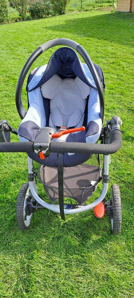 Poussette, Kinderen en Baby's, Kinderwagens en Combinaties, Zo goed als nieuw, Combiwagen, Overige merken, Luchtbanden, Met autostoeltje