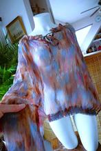 licht transparant uniek kunstvol T-shirt, Vintage Dressing, Maat 42/44 (L), Ophalen of Verzenden, Zo goed als nieuw