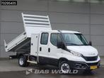 Iveco Daily 35C14 Kipper met Kist Dubbel Cabine Dubbellucht, Auto's, Bestelwagens en Lichte vracht, Stof, Gebruikt, Euro 6, Iveco