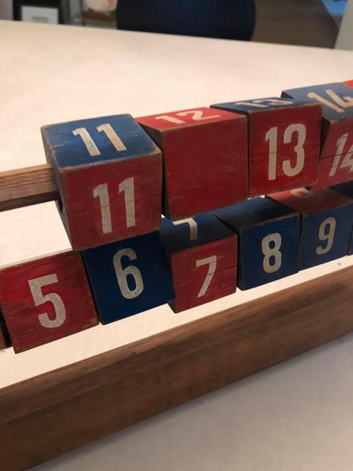 Vintage telraam uit schooltje jaren 50, Kinderen en Baby's, Speelgoed | Educatief en Creatief, Gebruikt, Ophalen of Verzenden