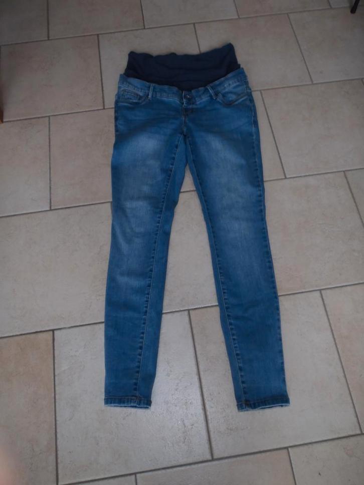 Veromoda zwangerschapsjeans maat L, Kleding | Dames, Zwangerschapskleding, Zo goed als nieuw, Broek of Spijkerbroek, Blauw, Ophalen of Verzenden