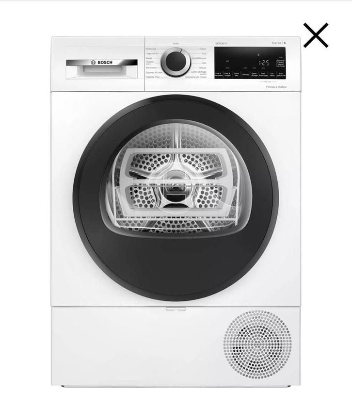 Bosch WQG133DBFR Droger — Warmtepomp — 8 kg, Elektronische apparatuur, Droogkasten, Zo goed als nieuw, Ophalen