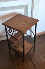 Console fer forgé et bois massif, Enlèvement, Comme neuf, Bois