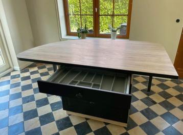 Keuken eiland met ladekasten, Ophalen, 75 cm of meer, 150 tot 200 cm, Zo goed als nieuw