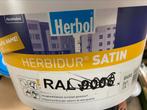 Herbol Herbidur satijn donkergrijze muurverf 2,5liter, Peinture acrylique, Enlèvement ou Envoi, Neuf