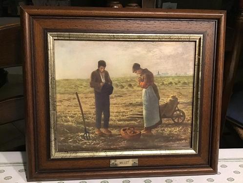 Schilderij Angelus van Millet, Antiek en Kunst, Kunst | Schilderijen | Klassiek, Ophalen of Verzenden