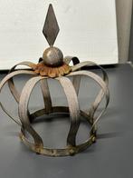 Ijzeren kroon, mooi met plantje onder de kroon, h. 30 cm., Huis en Inrichting, Woonaccessoires | Kandelaars en Kaarsen, Ophalen