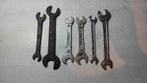 Oldtimer oude steeksleutels gereedschap toolset, Ophalen of Verzenden