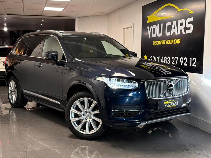 Volvo XC90 T8 Incripition | FULL OPTION| 7 Plaats, Autos, Volvo, Entreprise, Achat, XC90, Hybride Électrique/Essence, Euro 6, SUV ou Tout-terrain