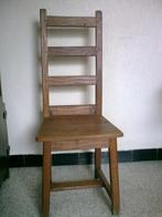 Eikenhouten stoelen, Huis en Inrichting, Ophalen, Bruin, Zo goed als nieuw, Vier