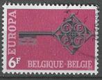 Belgie 1968 - Yvert 1453 - Europa - Sleutel (ST), Postzegels en Munten, Verzenden, Gestempeld, Gestempeld, Europa