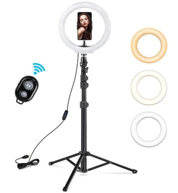 LED Ring Light/Studio lamp 26cm met Verstelbaar Statief NEW, Huis en Inrichting, Ophalen of Verzenden, Nieuw
