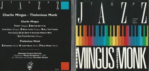 CD * CHARLIE MINGUS / THELONIUS MONK - TOP JAZZ, CD & DVD, CD | Jazz & Blues, Comme neuf, Jazz, 1940 à 1960, Enlèvement ou Envoi