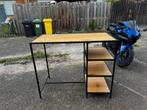 Bartafel met 2 krukken, Huis en Inrichting, Tafels | Eettafels, Ophalen, Gebruikt, 100 tot 150 cm, Tot twee personen