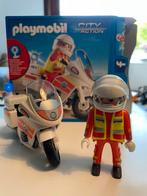 Ambulancier Playmobil sur moto avec lumière clignotante 5544, Enlèvement ou Envoi, Comme neuf