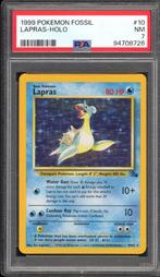 Lapras Holo PSA 7 - 10/62 - Fossil 1999, Hobby en Vrije tijd, Verzenden, Zo goed als nieuw, Losse kaart, Foil