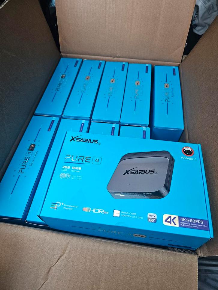 Xsarius Pure 4, TV, Hi-fi & Vidéo, Lecteurs multimédias, Neuf, HDMI, USB 2.0, Enlèvement