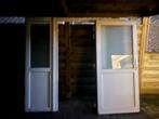 Deur met ramen voor garagepoort, Doe-het-zelf en Bouw, Ophalen, Kunststof, Gebruikt, Deurkozijn