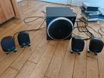Logitech subwoofer + boxen (Z540, 4.1 surround sound speaker, Ophalen of Verzenden, Gebruikt