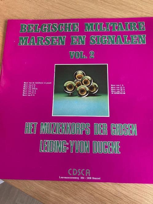 LP Belgische militaire marsen en signalen vol. 2, Verzamelen, Militaria | Algemeen, Ophalen of Verzenden