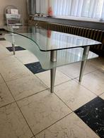 Design Melk glas salon tafel, Ophalen, Gebruikt, Glas