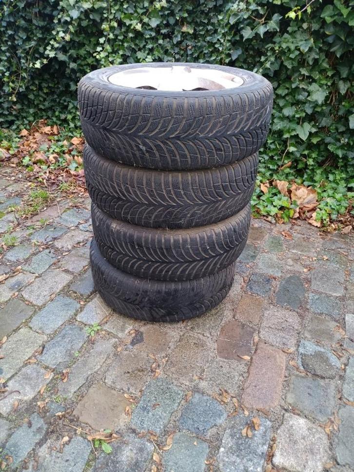 Set Continental winterbanden met velg, Auto-onderdelen, Banden en Velgen, Banden en Velgen, Winterbanden, Gebruikt, Ophalen