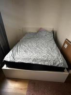 IKEA Malm complete bed with frames and mattress 140x200cm, Gebruikt, Ophalen